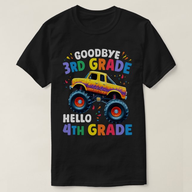 T-shirt Adieu Camion Monster de 3e année (Design devant)