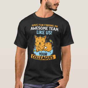 T-shirt Adieu changement d'emploi de collègue de travail A