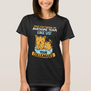 T-shirt Adieu collègue de travail Changement d'emploi Adie
