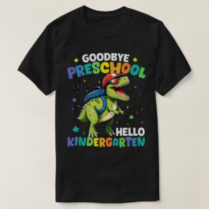 T-shirt Adieu Diplôme préscolaire Dinosaur T rex
