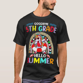 T-shirt Adieu Enseignant de 5e année Bonjour Vacances d'ét