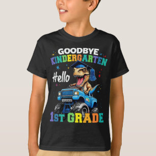 T-shirt Adieu jardin d'enfants Monster Truck Trex Graduati