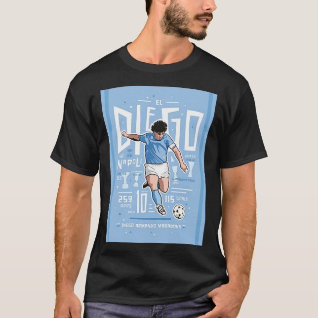 T-shirt Adieu Maradona - diego armando maradona - RIP D (Devant)