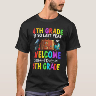 T-shirt Adieu Quatrième Classe Bienvenue À 5e Classe