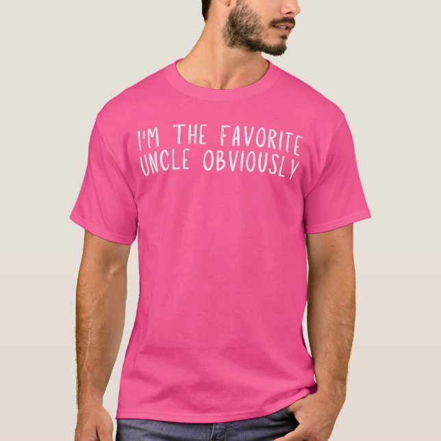 T-shirt adilline Funny Imhe Favorite Uncle Obviously Funny (Devant)