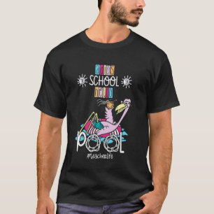 T-shirt Adios École Bonjour Piscine Flamant Professeur Élè