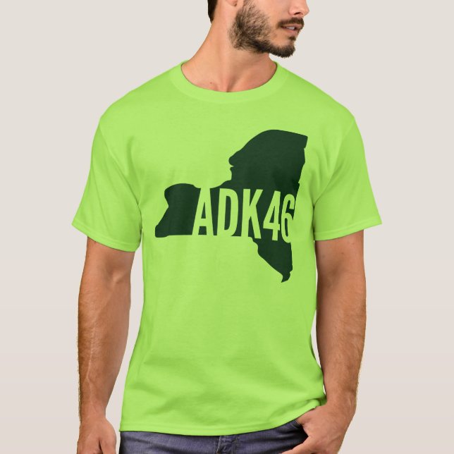 T-shirt Adirondack High Peaks Liste (Devant)
