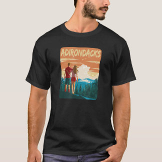 T-shirt Adirondack Mountains Park Hiking Couple Forest Adi