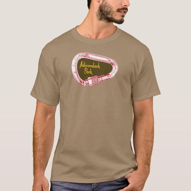 T-shirt Adirondacks Escalade Carabiner (Devant)