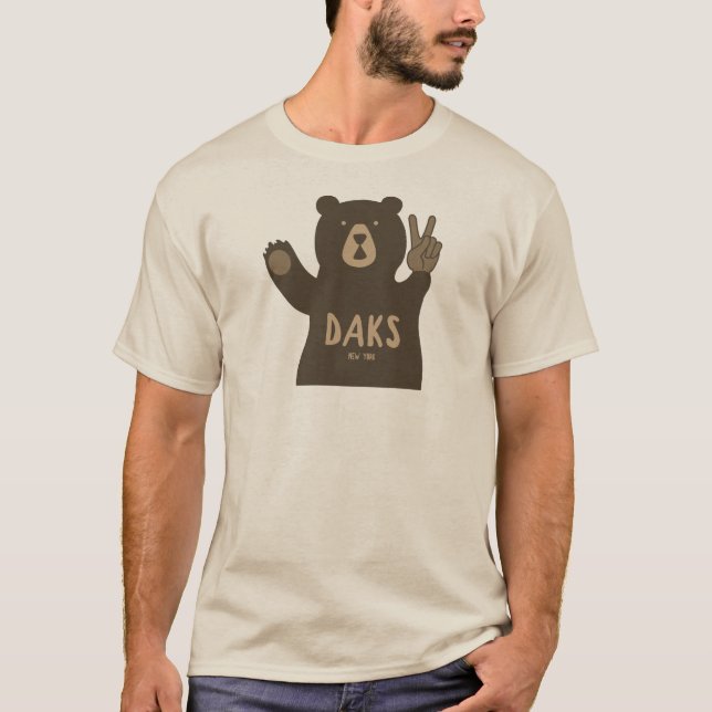 T-shirt Adirondacks Peace Bear (Devant)