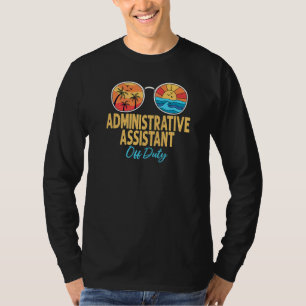 T-shirt Adjoint administratif hors service Joyeux Dernier 