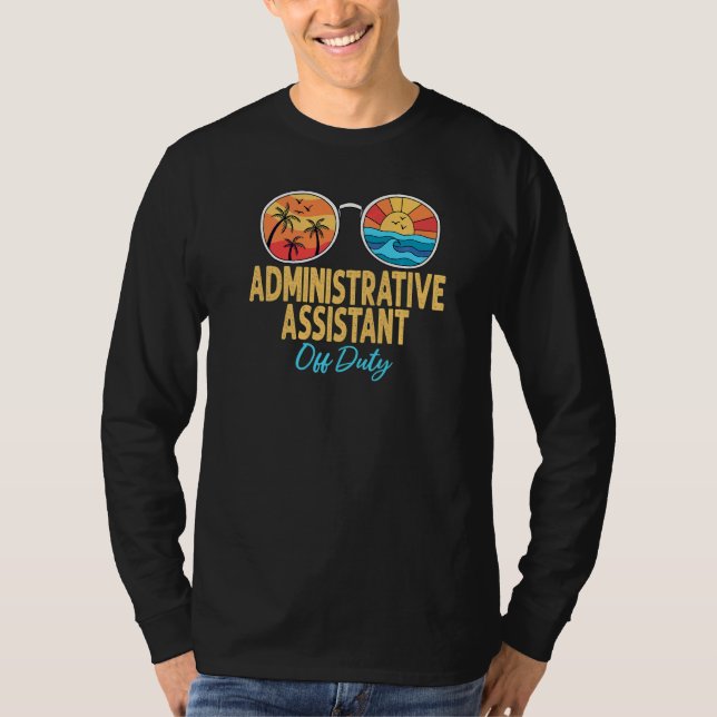 T-shirt Adjoint administratif hors service Joyeux Dernier  (Devant)
