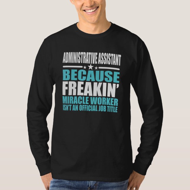 T-shirt Adjoint administratif pour collègue (Devant)