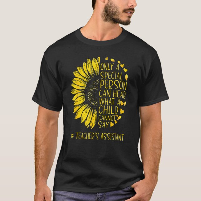 T-shirt Adjoint de l'enseignant de tournesol Personne spéc (Devant)