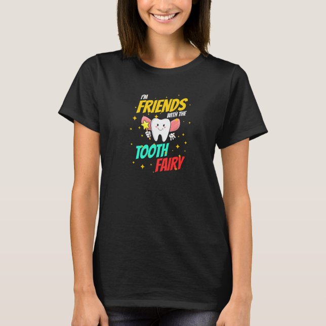 T-shirt Adjoint dentaire Dentiste Bracelet dents Dents Fée (Devant)