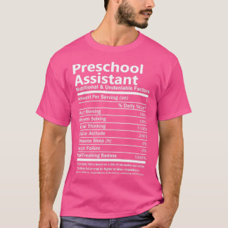 T-shirt Adjoint préscolaire Apc nutritionnel et indéniable