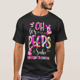T-shirt Adjoint Principal Oeufs lapins de Pâques Cravate D