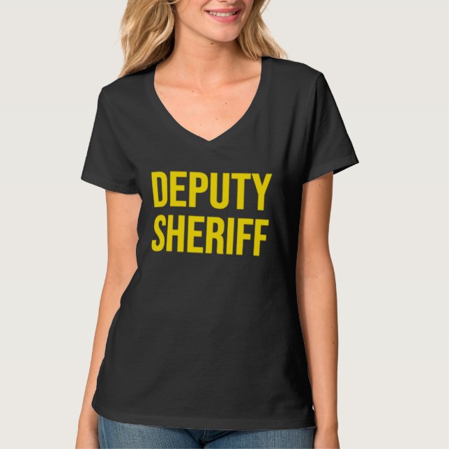 T-SHIRT ADJOINT SHÉRIF POLICE EXÉCUTION DE LA LOI UNIFORME (Devant)