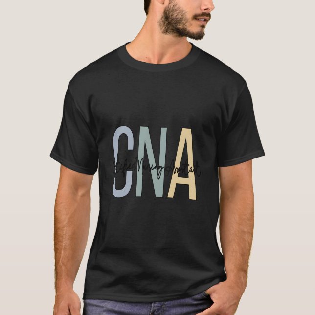 T-shirt Adjointe en soins infirmiers certifiée Boho Cna (Devant)