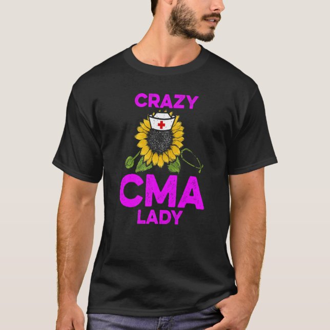T-shirt Adjointe Médicale certifiée CMA Lady Assisting (Devant)