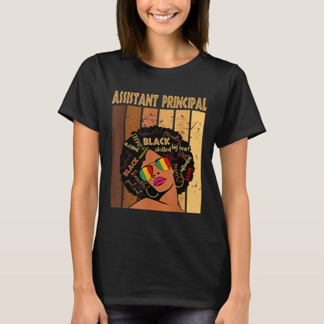 T-shirt Adjointe principale Afro-Africaine Femmes Histo No (Devant)