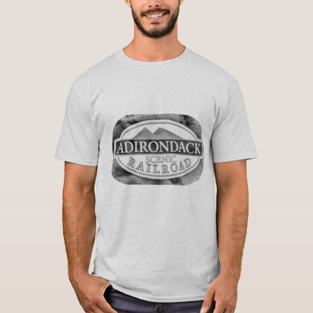 T-shirt ADK - Chemin de fer Pittoresque Adirondack (Devant)