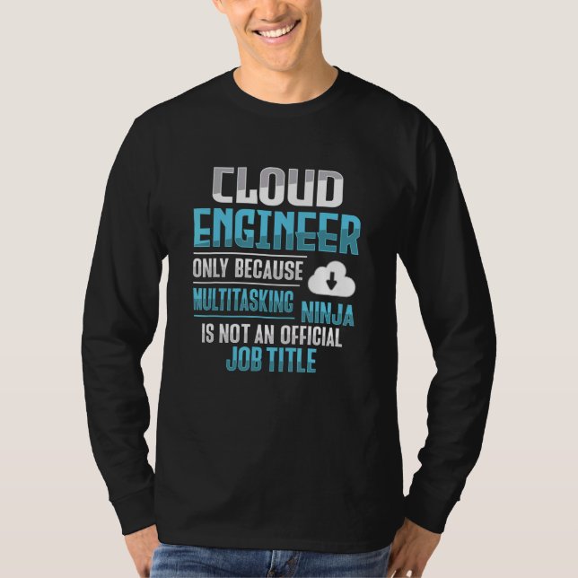 T-shirt Administrateur Cloud pour un ingénieur Cloud devop (Devant)