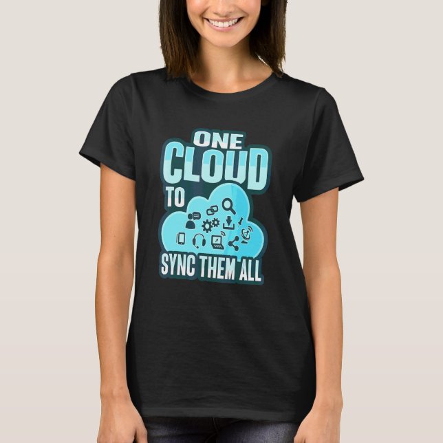 T-shirt Administrateur Cloud pour un ingénieur Cloud devop (Devant)