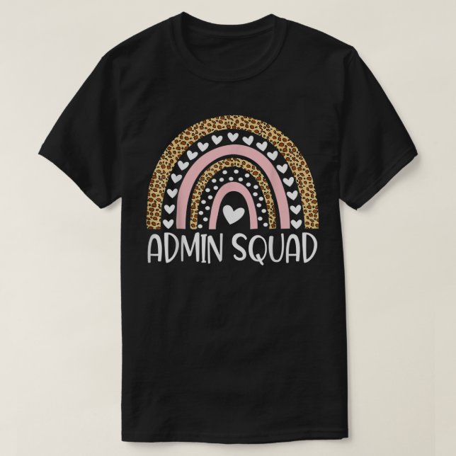 T-shirt Administrateur de l'équipe Arc-en-ciel Professeur  (Design devant)