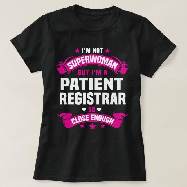 T-shirt Administrateur de patients (Design devant)
