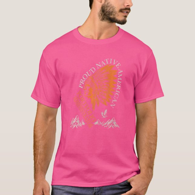 T-shirt Administrateur de portefeuille Proud Native Americ (Devant)