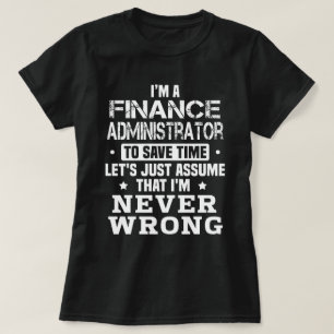 T-shirt Administrateur des finances