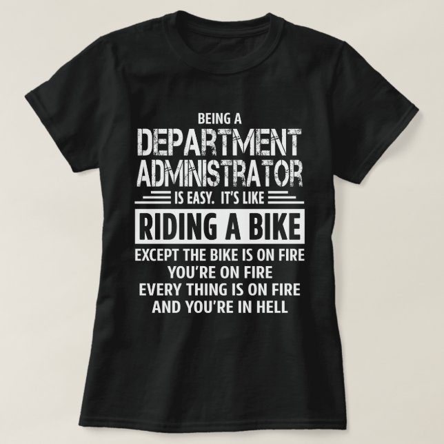 T-shirt Administrateur du département (Design devant)