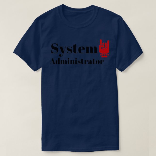 T-shirt Administrateur du système 1 (Design devant)