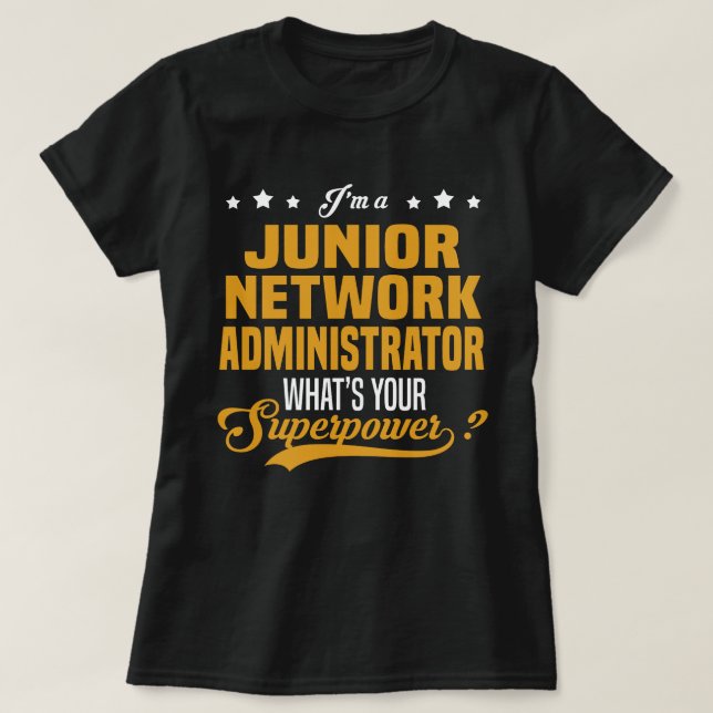 T-shirt Administrateur réseau junior (Design devant)