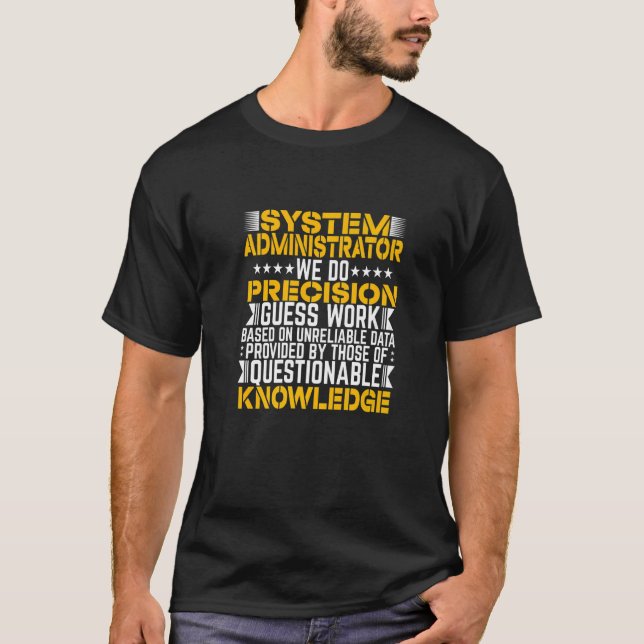 T-shirt Administrateur système Assistant administratif Adm (Devant)