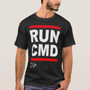 T-shirt Admins Programmeurs Exécuter CMD