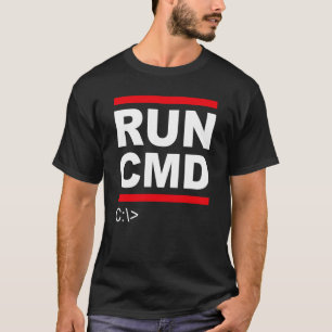 T-shirt Admins Programmeurs Exécuter CMD