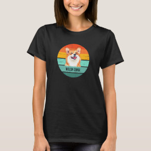 T-shirt Admirateur Rétro de Chien Corgi Gallois Hommes Fem