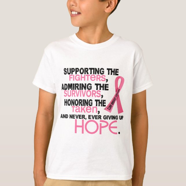 T-shirt Admirer de soutien honorant le cancer du sein 3,2 (Devant)