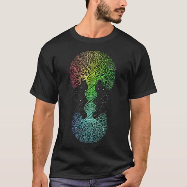 T-shirt Adn Arbre De Vie Science De La Génétique Jour des  (Devant)