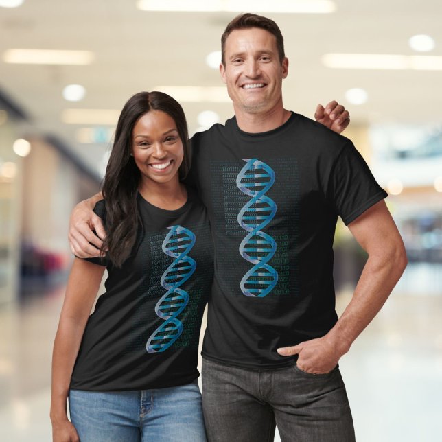 T-shirt ADN Cool Moderne ID Bleu Science Médicale (Modern Cool DNA ID Blue Medical Science T-Shirt)