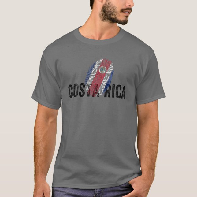 T-shirt ADN Costa Rica Fier Cool Costa Rica Drapeau (Devant)