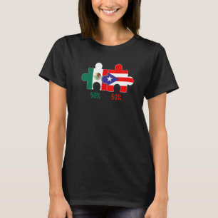 T-shirt ADN De Fierté Du Patrimoine Portoricain Et Mexicai