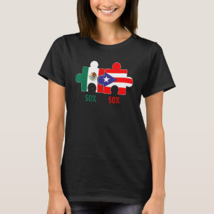 T-shirt ADN De Fierté Du Patrimoine Portoricain Et Mexicai