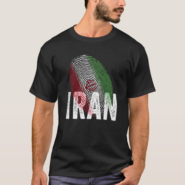 T-shirt ADN Iran Fière Cool iranien Iran Drapeau (Devant)