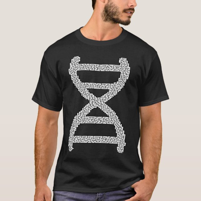 T-shirt ADN Labyrinthe Puzzle Maze (Devant)