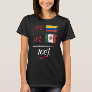 T-shirt ADN Pride Patrimoine Colombien Et Mexicain Demi