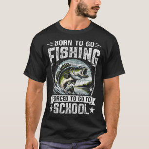 T-shirt Ado Garçons Chemise De Pêche Obligée D'Aller À L'É