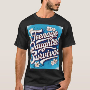 T-shirt Adolescent Fille Survivor Adolescent Papa Maman Pè